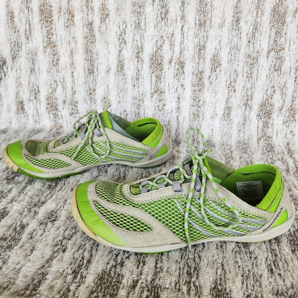 Merrell Barefoot "Pace Glove Ice" Running Shoe Sneaker Green | Women's Size 9 - Picture 5 of 11